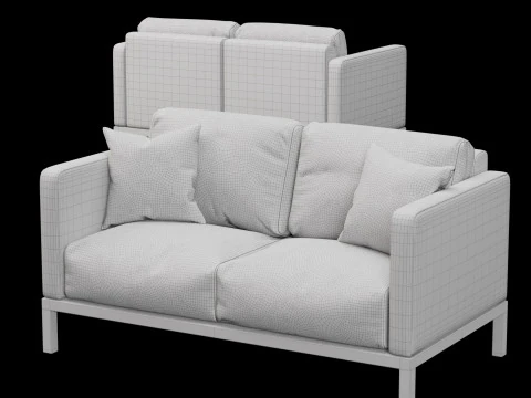 アウトドアソファ2 3Dモデル