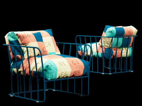 アウトドアチェア3 3Dモデル