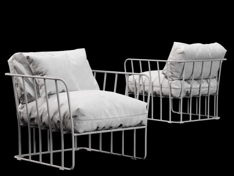 Outdoor chair 3 3Dモデル