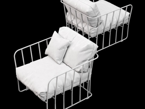Outdoor chair 3 3Dモデル