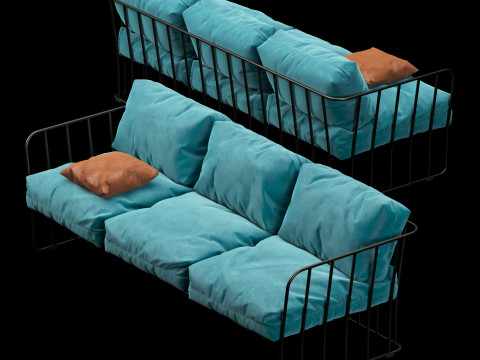 Outdoor sofa 3 Model 3D