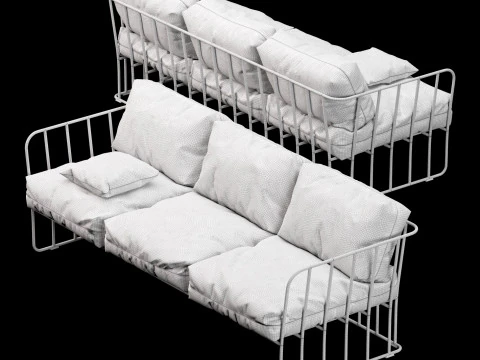 Outdoor sofa 3 3D Model