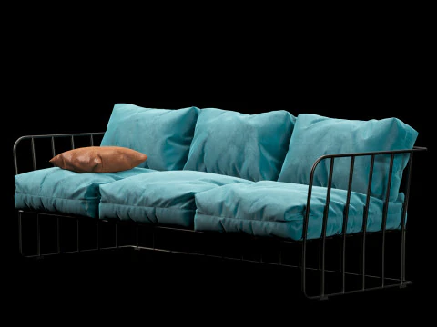 Outdoor sofa 3 3D Model
