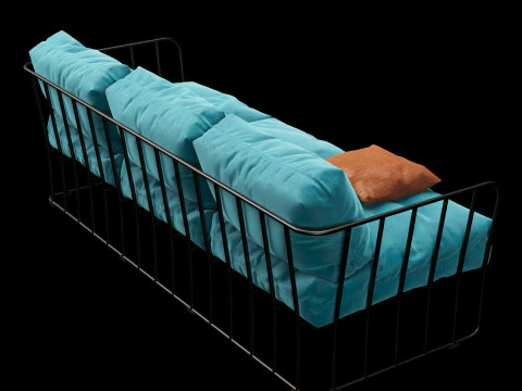 Outdoor sofa 3 3D Model