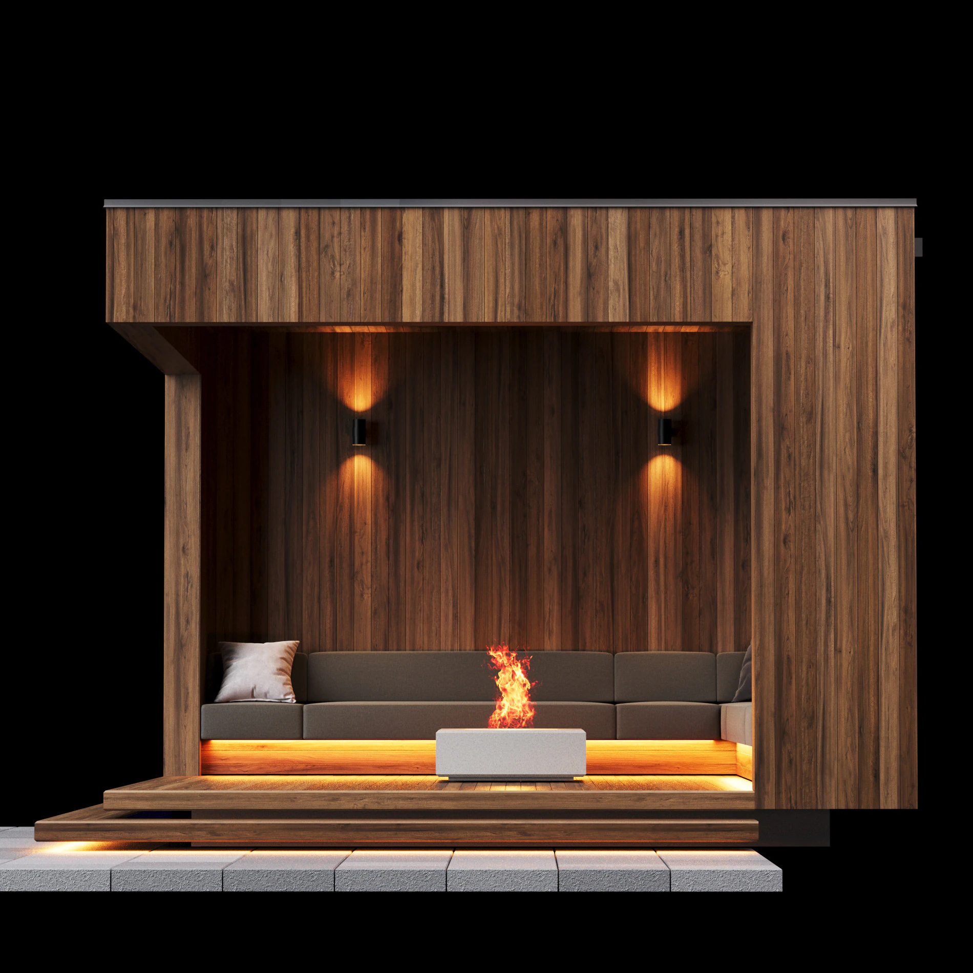 Pergola 1 3D Model .c4d .max .obj .3ds .fbx .stl .blend