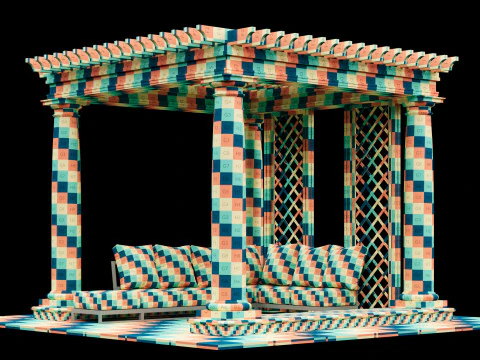 パーゴラ 2 3Dモデル