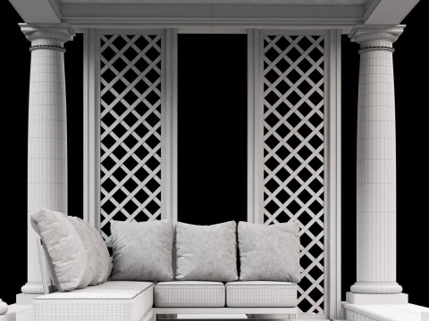 パーゴラ 2 3Dモデル