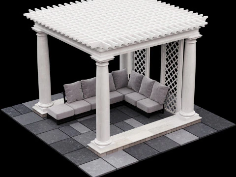 パーゴラ 2 3Dモデル