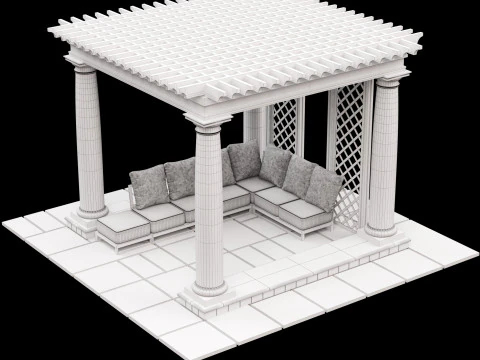 パーゴラ 2 3Dモデル