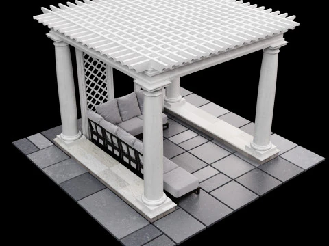 パーゴラ 2 3Dモデル