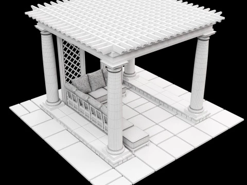 パーゴラ 2 3Dモデル