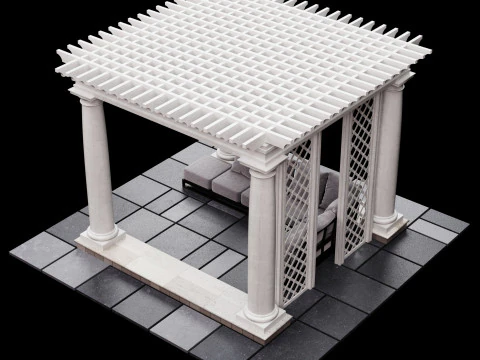 パーゴラ 2 3Dモデル