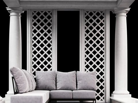 パーゴラ 2 3Dモデル