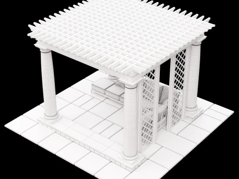 パーゴラ 2 3Dモデル