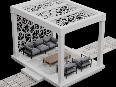 Pergola 3 Modello 3D