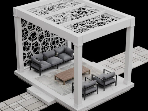 Pergola 3 3D Model