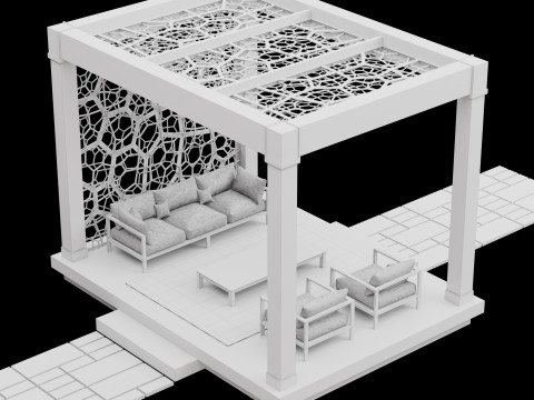 Pergola 3 Modello 3D
