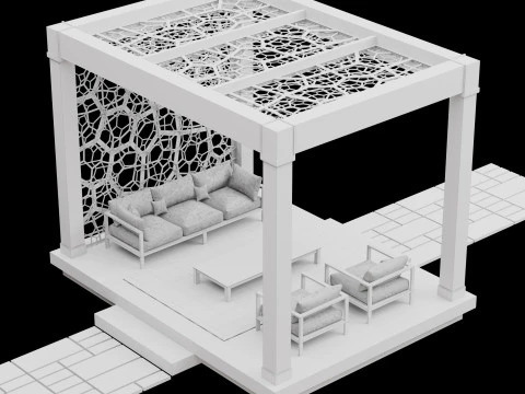 Pergola 3 3D Model