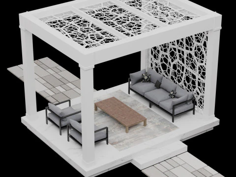 Pergola 3 3D Model
