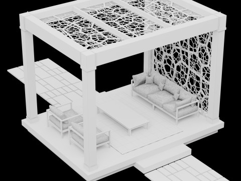 Pergola 3 Modello 3D