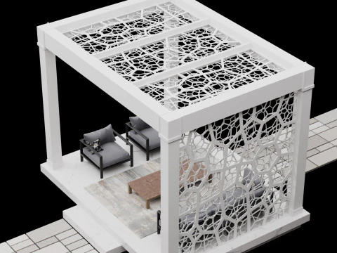 Pergola 3 3D Model