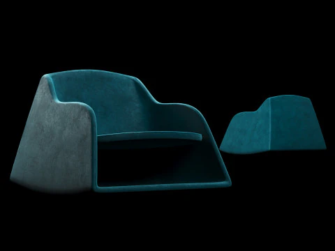 Lounge chair 3 3D Model