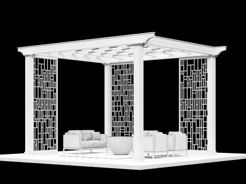 Pergola 4 Modelo 3D