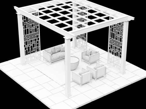 Pergola 4 Modelo 3D