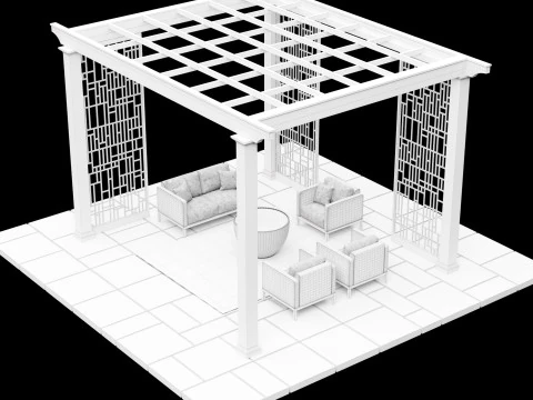 Pergola 4 3D Model