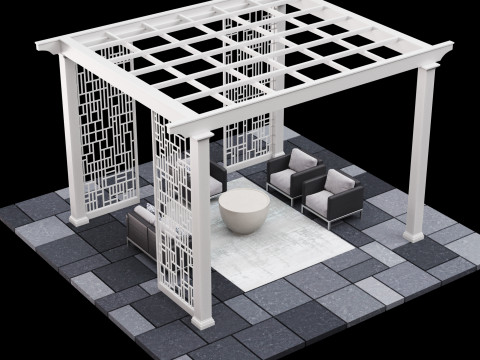 Pergola 4 Modelo 3D