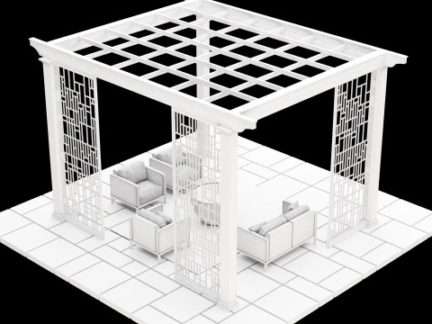 Pergola 4 3D Model