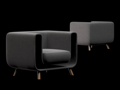 sill&oacute;n 4 Modelo 3D