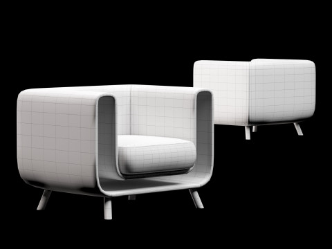 Lounge chair 4 3D Model