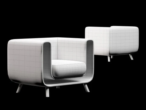 Lounge chair 4 3D Model
