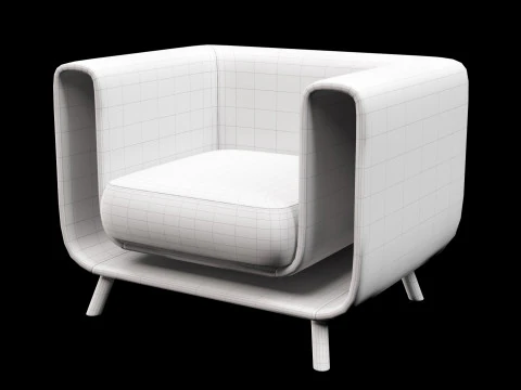 Lounge chair 4 3D Model