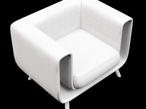 Lounge chair 4 3D Model