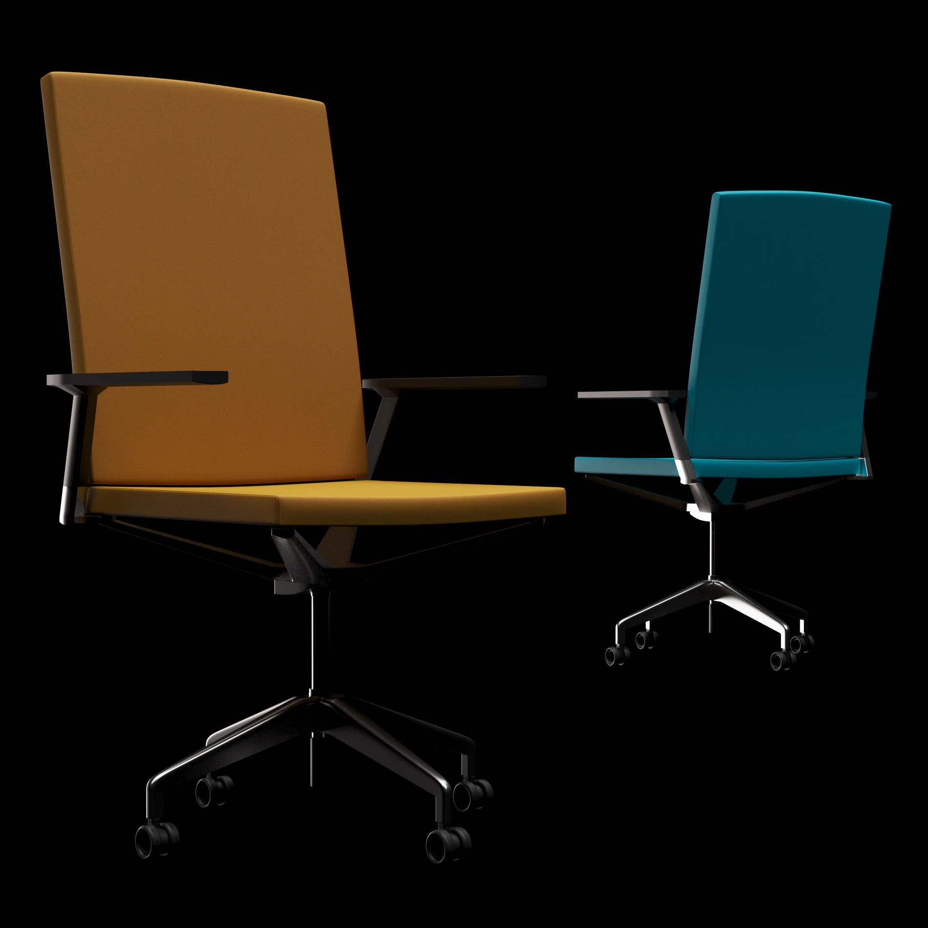 Office chair 1 3D Model .c4d .max .obj .3ds .fbx .stl .blend