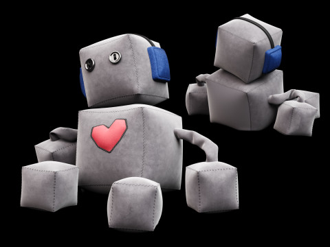 Robot soft toy Model 3D