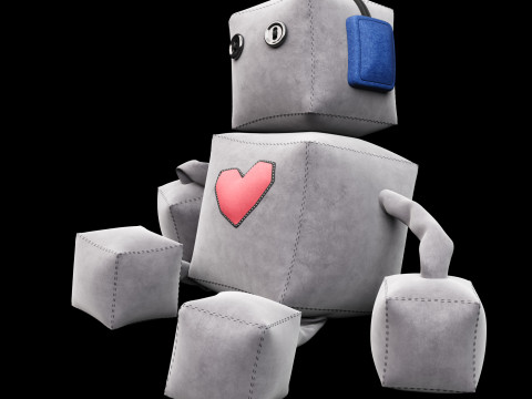 Robot soft toy 3D Model