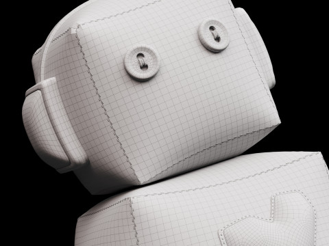 Robot soft toy 3D Model