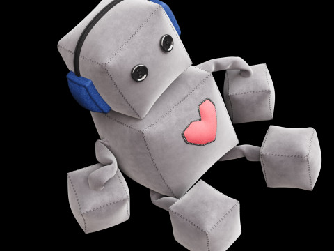 Robot soft toy 3D Model