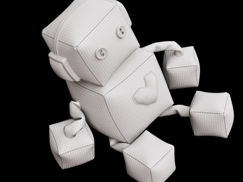 Robot soft toy 3D Model