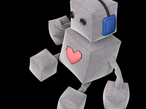 Robot soft toy 3D Model