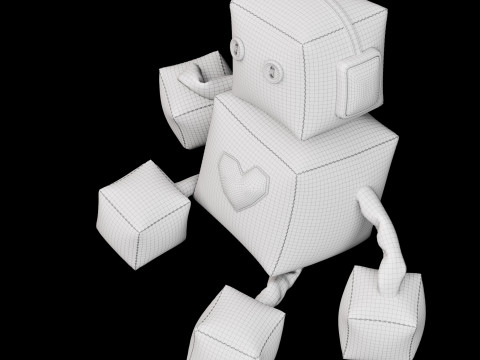 Robot soft toy 3D Model