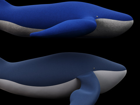 Whale soft toy 3D Model