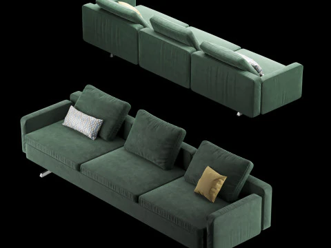 आधुनिक सोफ़ा 2 3D मॉडल