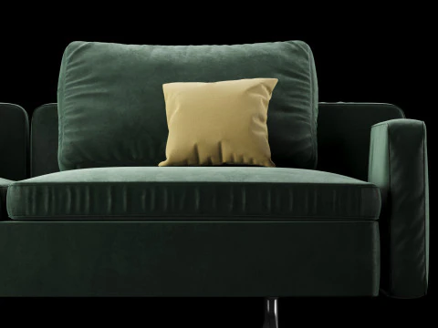 Modern sofa 2 3D Model