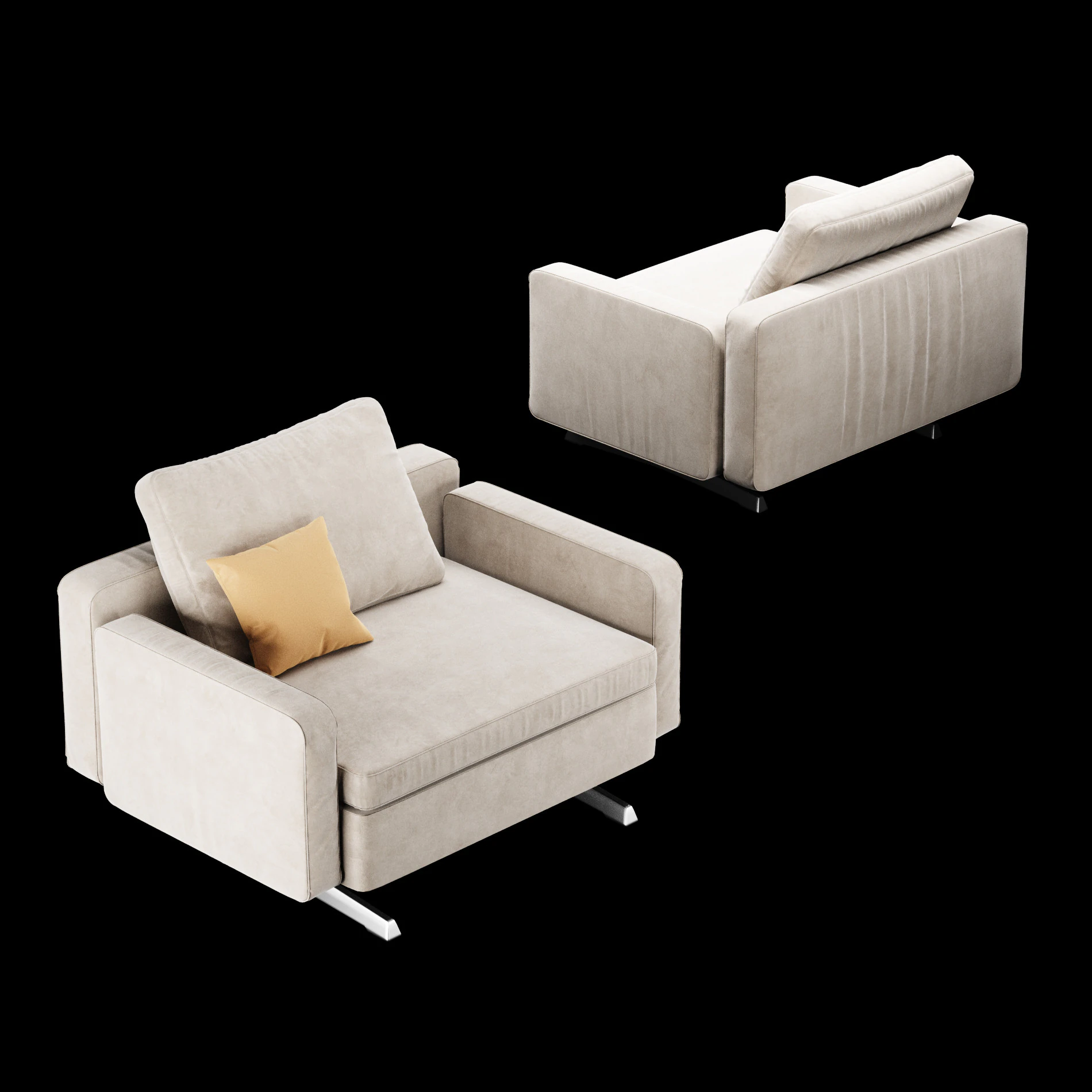 Modern chair 8 3D Model .c4d .max .obj .3ds .fbx .stl .blend