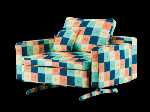 Modern chair 8 3D Model
