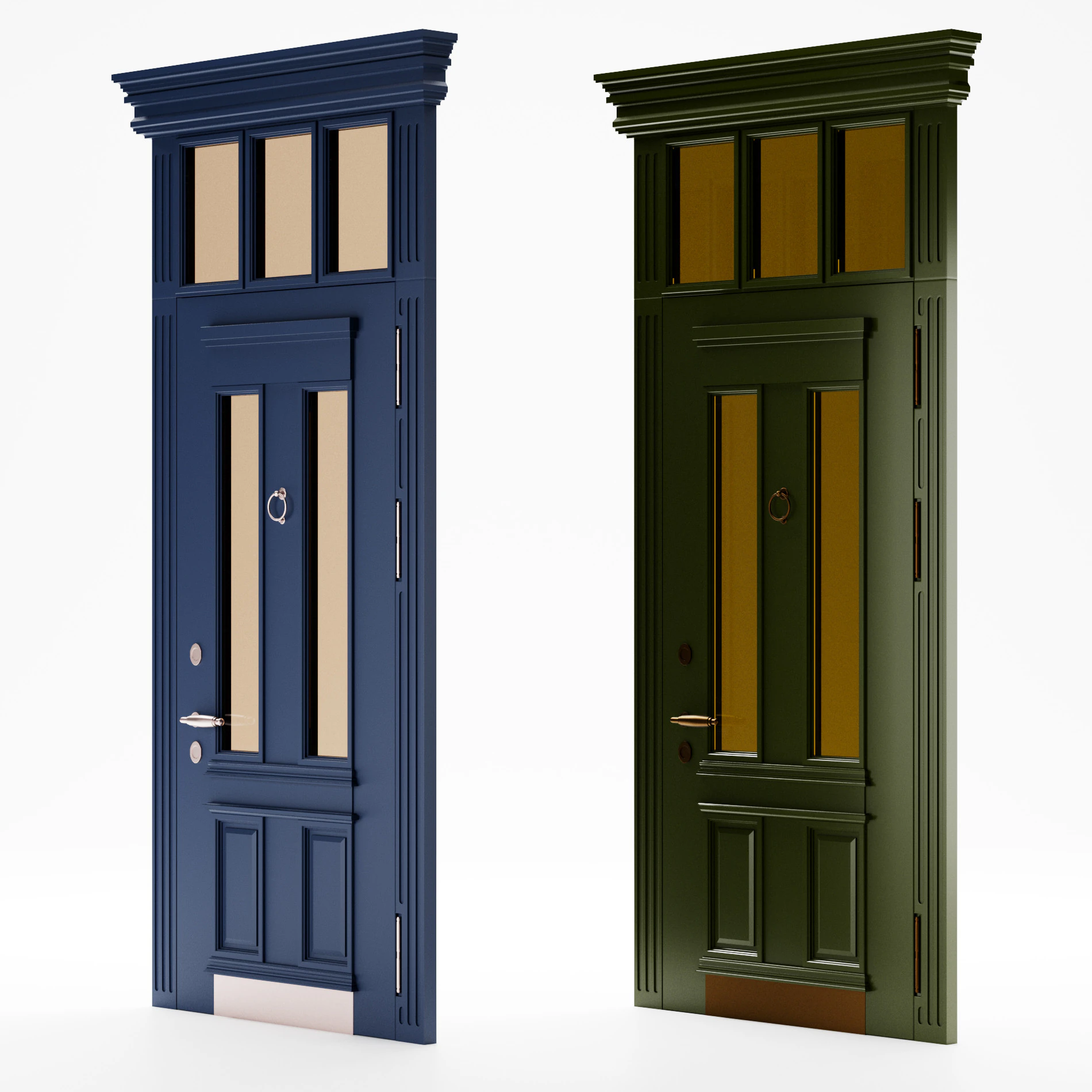 Front door 1 3D Model .c4d .max .obj .3ds .fbx .stl .blend
